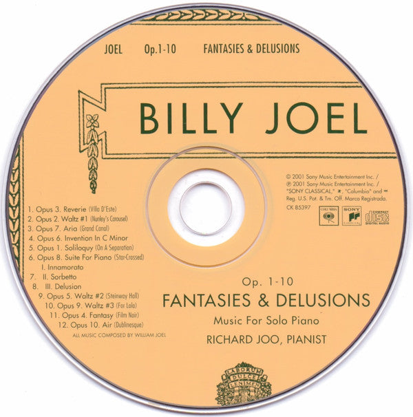 Billy Joel : Fantasies & Delusions (CD, Album, Club)