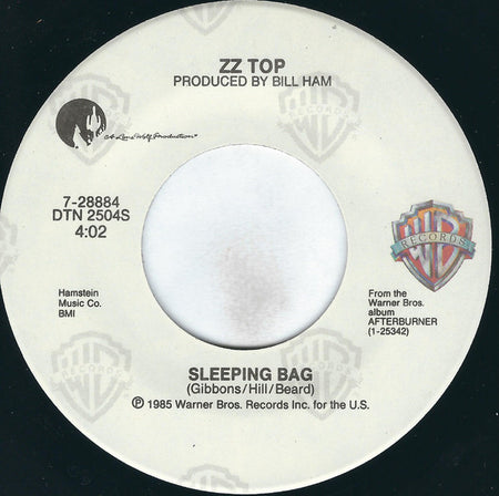 ZZ Top : Sleeping Bag (7", Single, Spe)