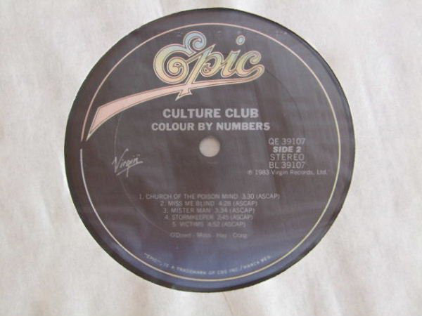 Culture Club : Colour By Numbers (LP, Album, Car)