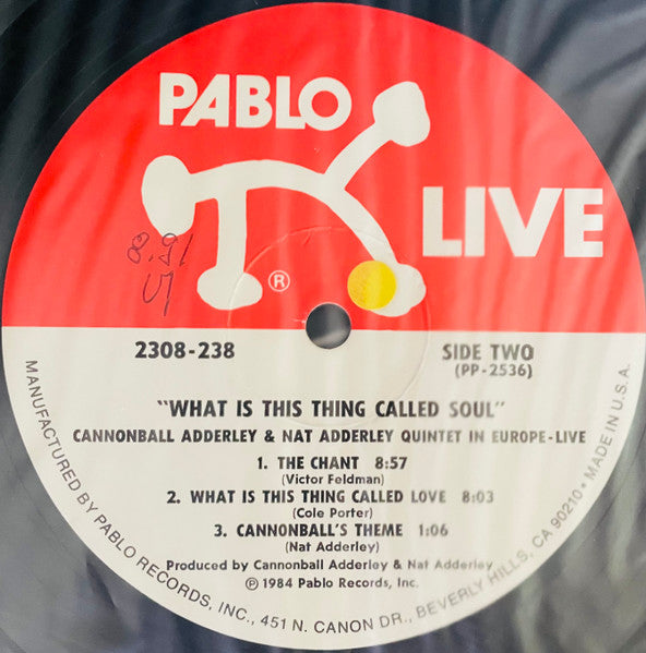 The Cannonball Adderley - Nat Adderley Quintet* : What Is This Thing Called Soul (In Europe - Live!) (LP, Album)