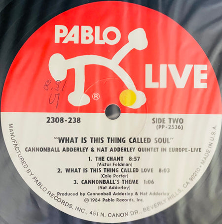 The Cannonball Adderley - Nat Adderley Quintet* : What Is This Thing Called Soul (In Europe - Live!) (LP, Album)