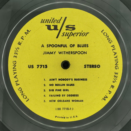 Jimmy Witherspoon : A Spoonful Of Blues (LP, RE)