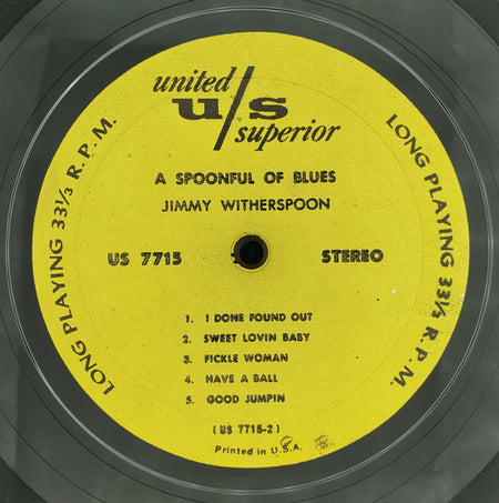 Jimmy Witherspoon : A Spoonful Of Blues (LP, RE)