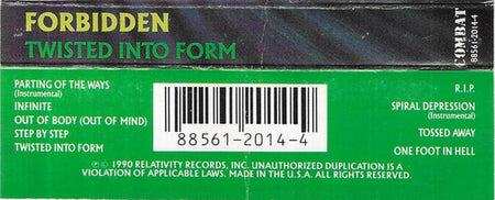 Forbidden (3) : Twisted Into Form (Cass, Album)