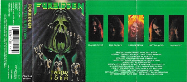 Forbidden (3) : Twisted Into Form (Cass, Album)