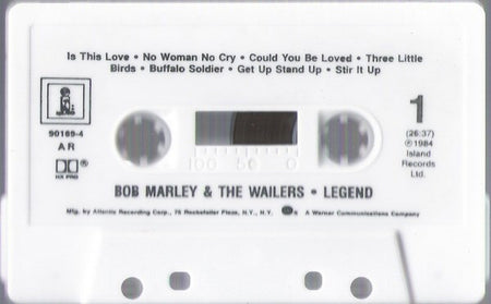 Bob Marley & The Wailers : Legend - The Best Of Bob Marley And The Wailers (Cass, Comp, AR,)