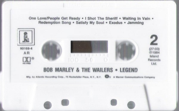 Bob Marley & The Wailers : Legend - The Best Of Bob Marley And The Wailers (Cass, Comp, AR,)