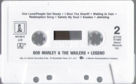 Bob Marley & The Wailers : Legend - The Best Of Bob Marley And The Wailers (Cass, Comp, AR,)