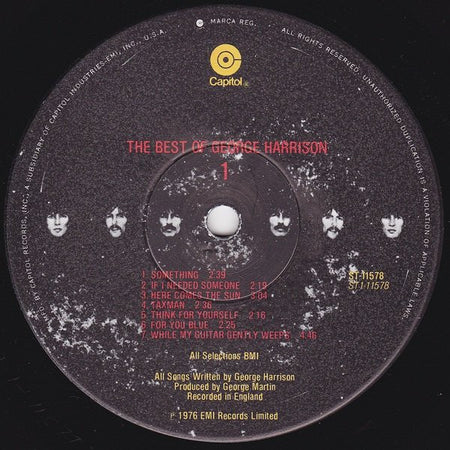 George Harrison : The Best Of George Harrison (LP, Comp, Jac)
