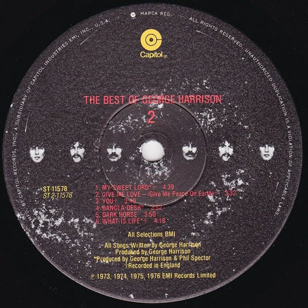 George Harrison : The Best Of George Harrison (LP, Comp, Jac)
