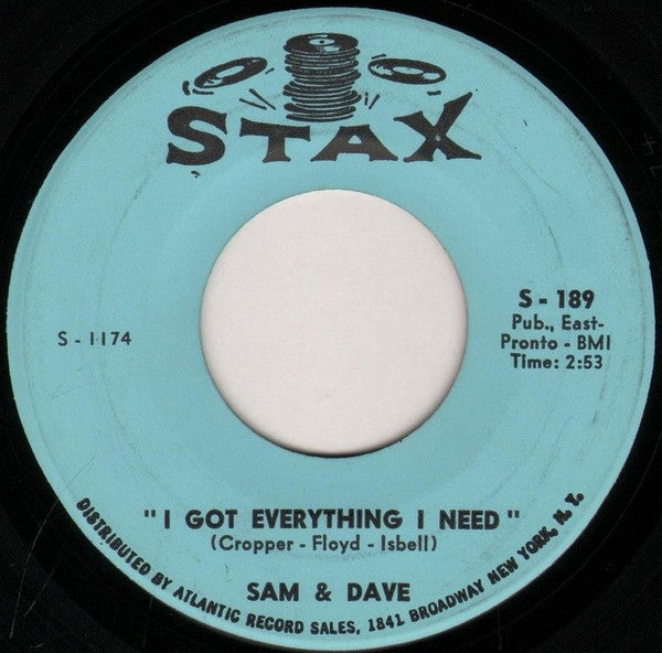 Sam & Dave : Hold On! I'm A Comin' / I Got Everything I Need (7", Single)