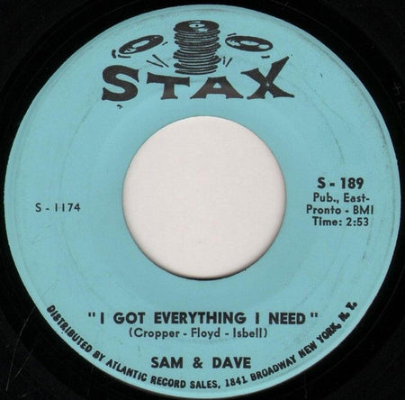 Sam & Dave : Hold On! I'm A Comin' / I Got Everything I Need (7", Single)