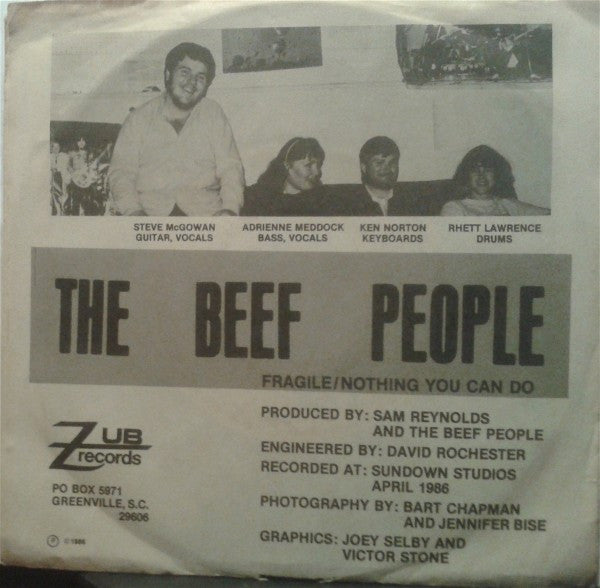 The Beef People : Fragile / Nothing You Can Do (7")