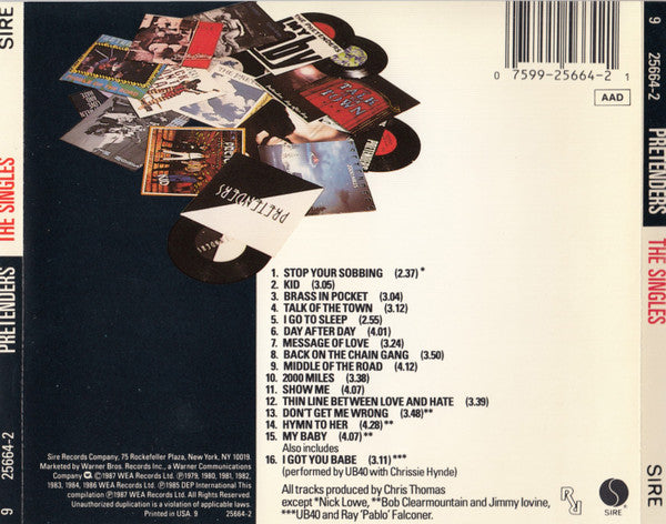 The Pretenders : The Singles (CD, Comp)