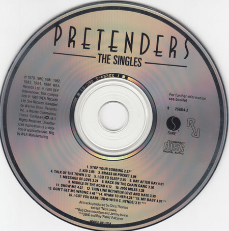 The Pretenders : The Singles (CD, Comp)