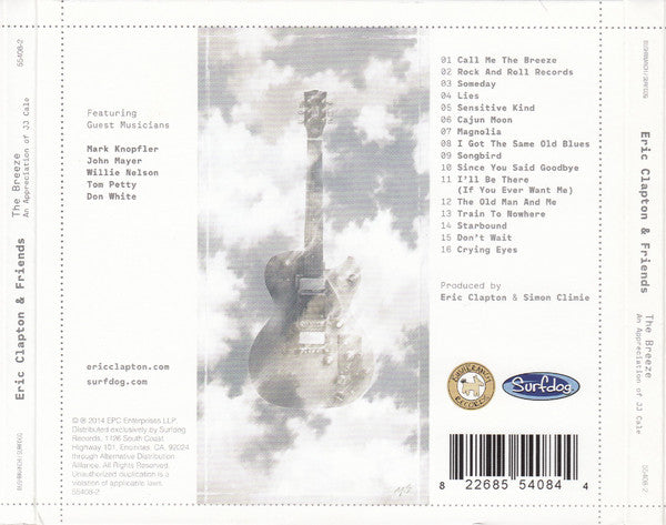Eric Clapton & Friends* : The Breeze (An Appreciation Of JJ Cale) (CD, Album, Dig)