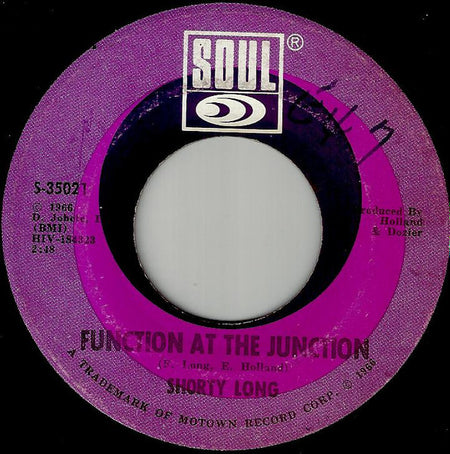 Shorty Long (2) : Function At The Junction / Call On Me (7", Single)