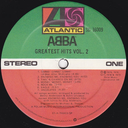 ABBA : Greatest Hits Vol. 2 (LP, Comp, Gat)