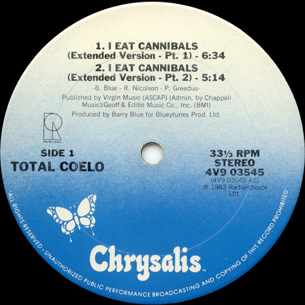 Total Coelo* : I Eat Cannibals (12")