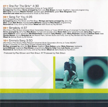 Rick Braun : Kisses In The Rain (CD, Album)