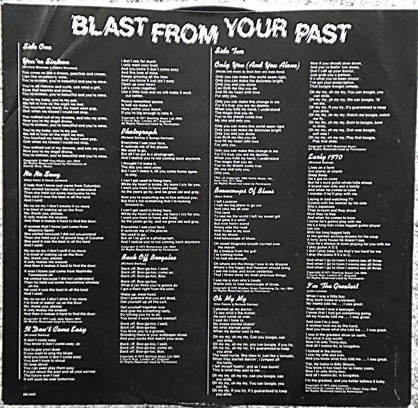 Ringo Starr : Blast From Your Past (LP, Comp, Los)