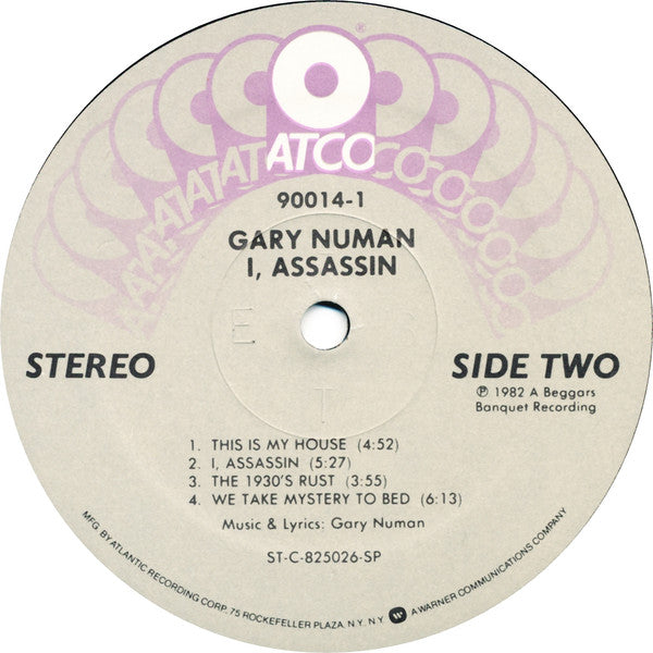 Gary Numan : I, Assassin (LP, Album, SP)