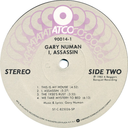 Gary Numan : I, Assassin (LP, Album, SP)