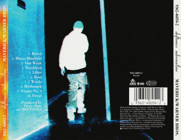 Deftones : Adrenaline (CD, Album, RE)