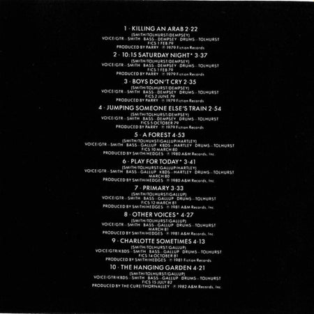 The Cure : Staring At The Sea - The Singles  (CD, Comp, Club, SRC)