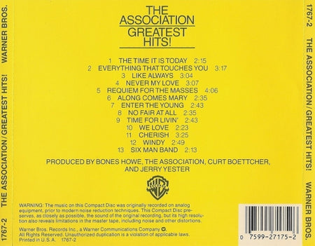 The Association (2) : Greatest Hits! (CD, Comp, RE)