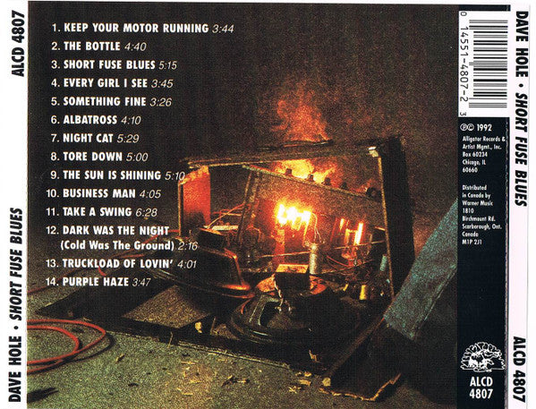 Dave Hole : Short Fuse Blues (CD, Album)