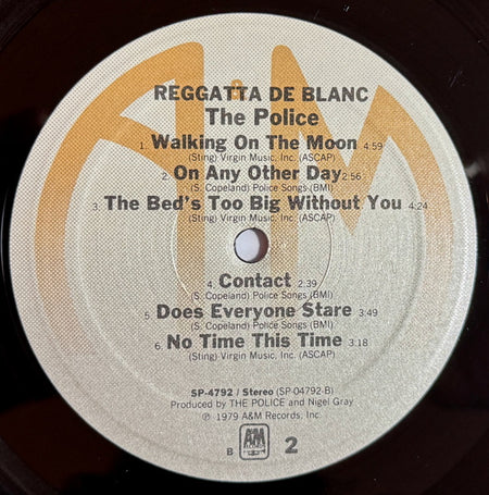 The Police : Reggatta De Blanc (LP, Album, B -)