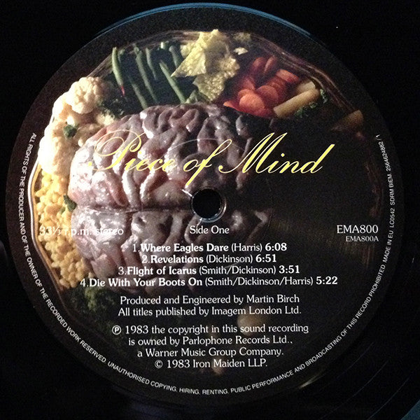 Iron Maiden : Piece Of Mind (LP, Album, RE, RM, 180)