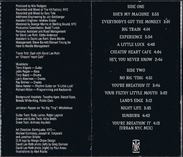 David Lee Roth : Your Filthy Little Mouth (Cass, Album)