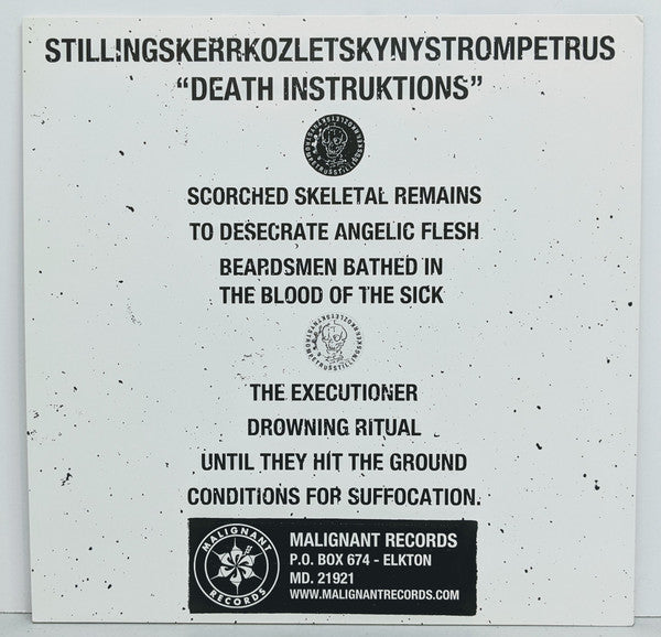 Kerrstillingskozletskynyströmpetrus : Death Instruktions (LP, Album, Ltd, Num)