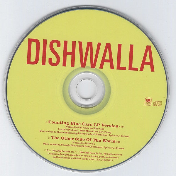 Dishwalla : Counting Blue Cars (CD, Single, Car)