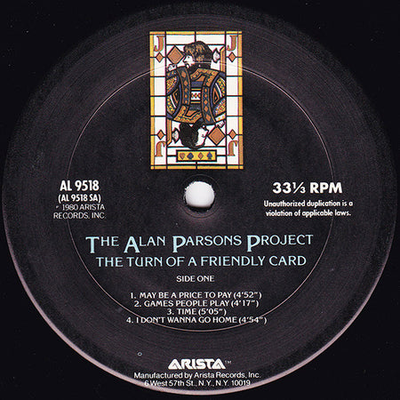 The Alan Parsons Project : The Turn Of A Friendly Card (LP, Album, Club)