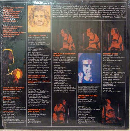 Joe Cocker : Joe Cocker's Greatest Hits (LP, Comp, Club, Car)