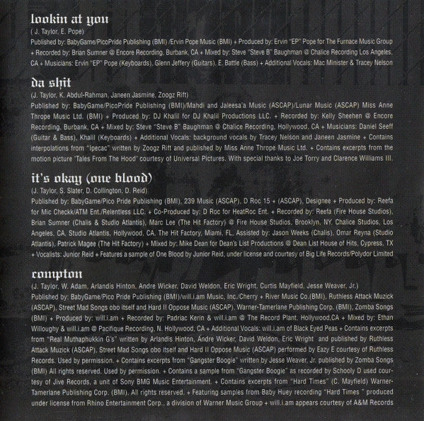 The Game (2) : Doctor's Advocate (CD, Album, Tec)