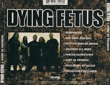 Dying Fetus : Stop At Nothing (CD, Album)
