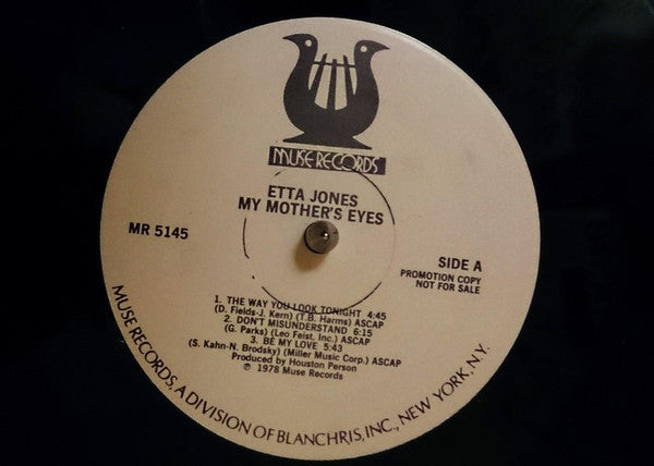 Etta Jones : My Mother's Eyes  (LP, Promo)
