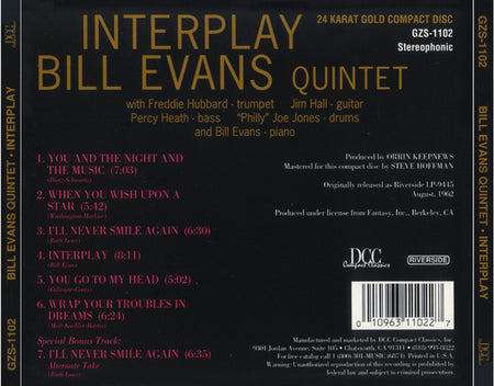 Bill Evans Quintet : Interplay (CD, Album, RE, RM, 24 )