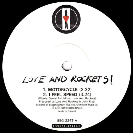 Love And Rockets : Motorcycle (12", Single)