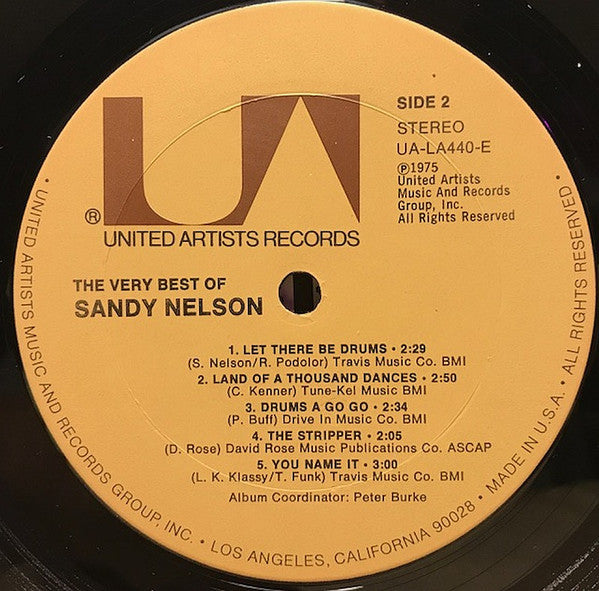 Sandy Nelson : The Very Best Of Sandy Nelson (LP, Comp)