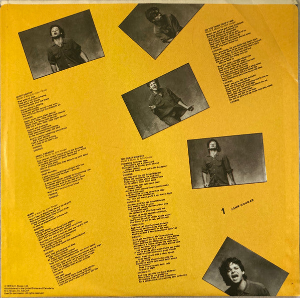 John Cougar* : John Cougar (LP, Album, 73 )