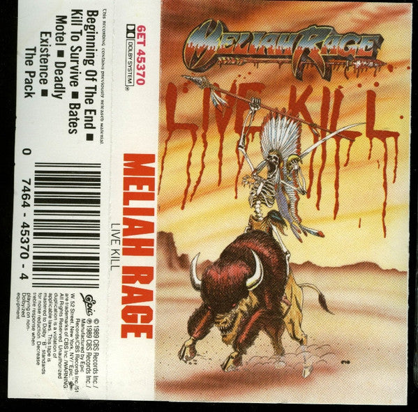 Meliah Rage : Live Kill (Cass, EP)