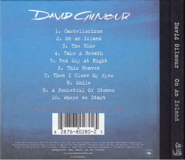 David Gilmour : On An Island (CD, Album, Ter)