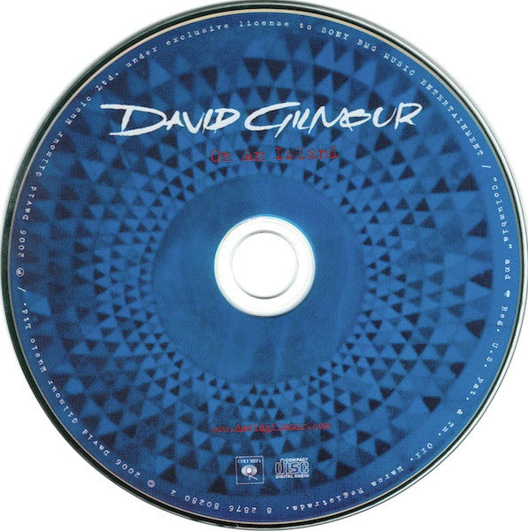 David Gilmour : On An Island (CD, Album, Ter)