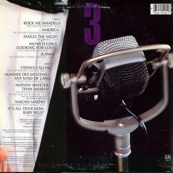 Falco : Falco 3 (LP, Album, B -)