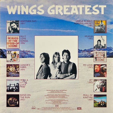 Wings (2) : Wings Greatest (LP, Comp, Jac)